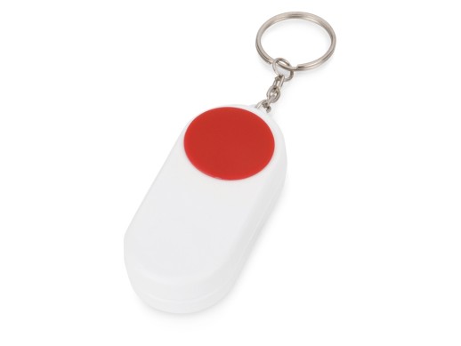 Брелок-футляр для таблеток Pill, белый/красный