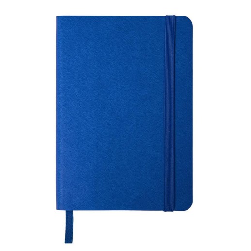 Блокнот SHADY JUNIOR с элементами планирования, А6, синий, кремовый блок в клетку   24743/25 с нанесением логотипа с нанесением логотипа