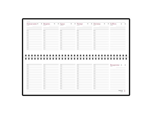 Планинг недатированный Sidney Nebraska, коричневый (Р)