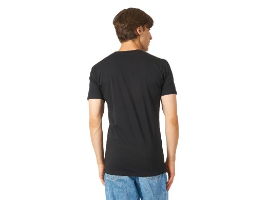 Футболка HD Fit короткий рукав с эластаном, мужская, чёрный с нанесением логотипа с нанесением логотипа