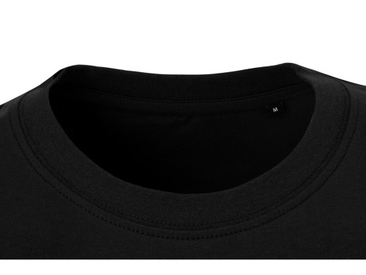 Футболка HD Fit короткий рукав с эластаном, мужская, чёрный с нанесением логотипа с нанесением логотипа