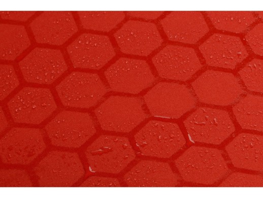 Зонт-трость полуавтомат Wetty с проявляющимся рисунком, красный с нанесением логотипа с нанесением логотипа