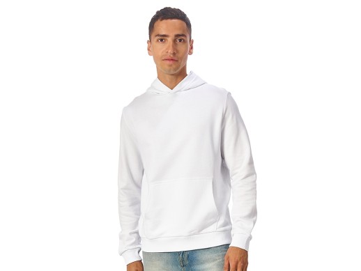 Толстовка Monaco унисекс, белый с нанесением логотипа с нанесением логотипа
