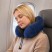 Подушка Dream с эффектом памяти, с кармашком, синий с логотипом с логотипом