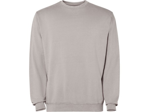 Свитшот Jaya унисекс, каменистый выстиранный с нанесением логотипа с нанесением логотипа