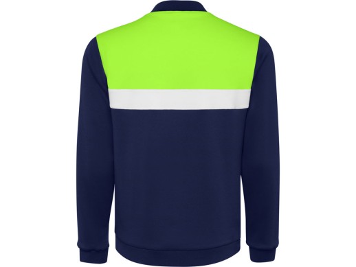 Спортивная куртка Leros унисекс, лаймовый/синий нэйви с нанесением логотипа с нанесением логотипа