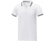 Amarago Мужское поло с коротким рукавом и контрастной отделкой, белый