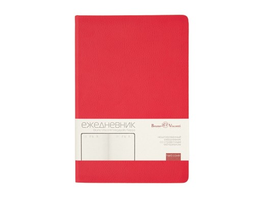 Ежедневник недатированный А5 Megapolis Nappa, красный