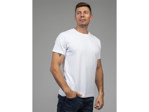 Футболка Futbitex Evolution Классика (44(XS), Белый) с нанесением логотипа с нанесением логотипа