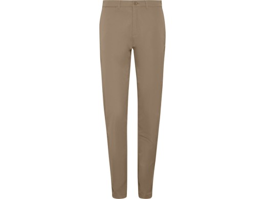 BEVERLY женские брюки, бежевый с нанесением логотипа с нанесением логотипа