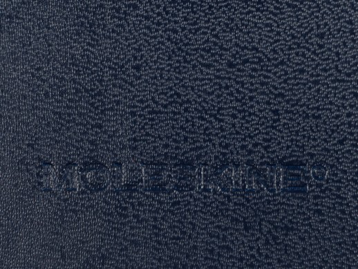 Записная книжка Moleskine Classic (в линейку) в твердой обложке, Medium (11,5x18 см), синий с нанесением логотипа с нанесением логотипа