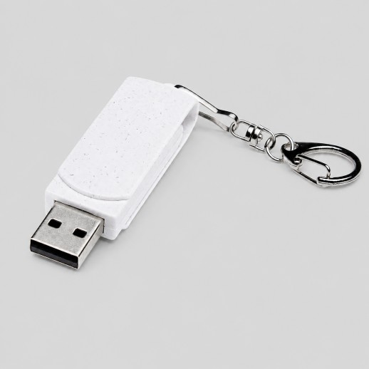 Флешка USB 2.0 Варуна на 512 Мбайт, крапчатый белый