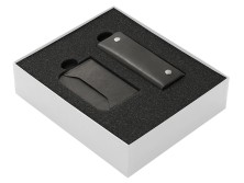 Подарочный набор Long River: картхолдер, ключница (без лого Long River), белая коробка