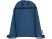Рюкзак со шнурком Ross из переработанного ПЭТ, heather navy с нанесением логотипа с нанесением логотипа