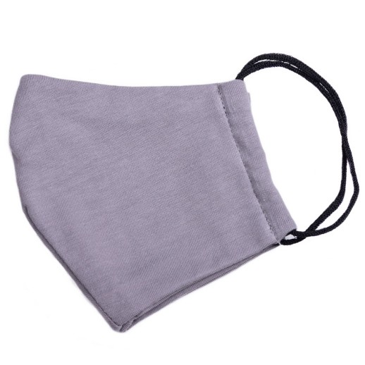 Маска х/б защитная, не медицинская, многоразовая двухслойная, черная   36610/35