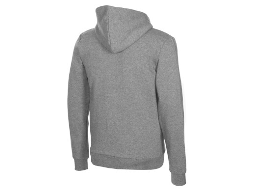 Толстовка с капюшоном Amsterdam мужская, серый меланж с нанесением логотипа с нанесением логотипа