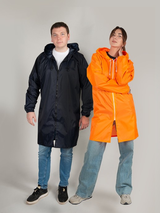 Дождевик Sunny, классический синий, размер (M/L) с нанесением логотипа с нанесением логотипа