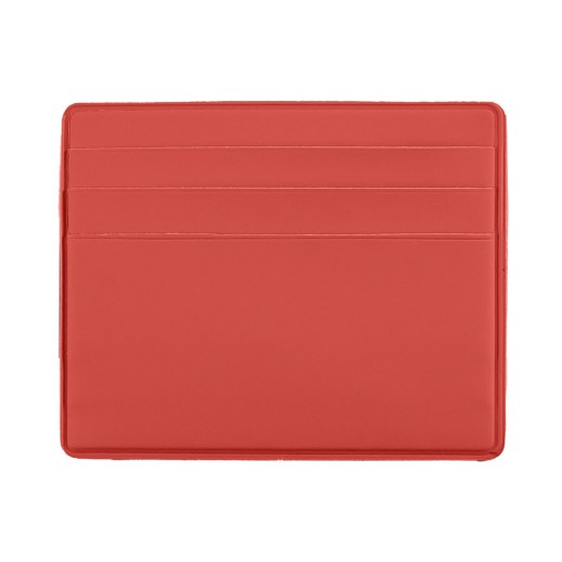 Чехол Simply для 6 карт с отделением для денег, красный, PU 19725/08 с нанесением логотипа с нанесением логотипа