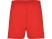 Спортивные шорты Calcio мужские, красный с нанесением логотипа с нанесением логотипа