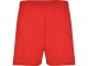 Спортивные шорты Calcio мужские, красный с нанесением логотипа с нанесением логотипа