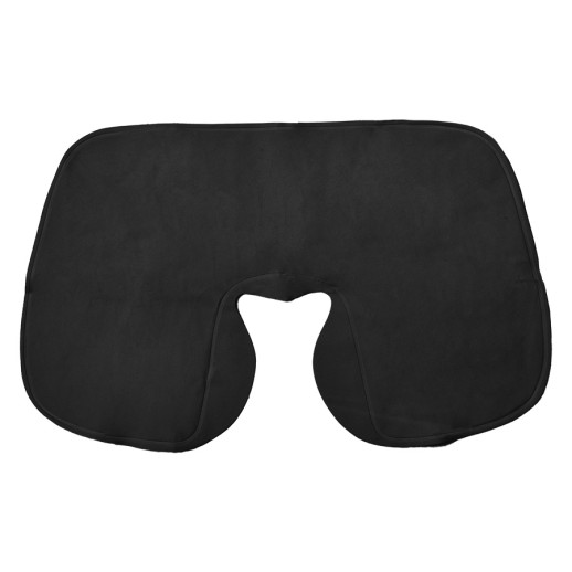 Подушка надувная дорожная WAY в футляре; черный; 43,5х27,5 см; твил   18605/35