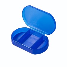 Витаминница TRIZONE, 3 отсека; 6 x 1.3 x 3.9 см; пластик, синяя   343283/24