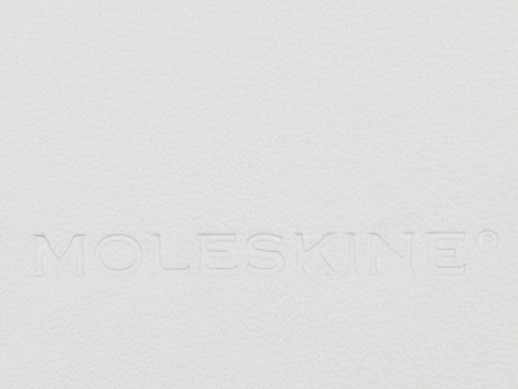 Записная книжка Moleskine Classic (в линейку) в твердой обложке, Medium (11,5x18 см), белый с нанесением логотипа с нанесением логотипа