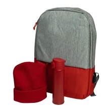 Набор подарочный MYWAY: шапка, термос, рюкзак, красный   39516/08