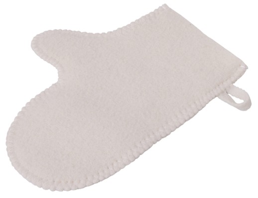 Рукавица для бани и сауны Healing, белый