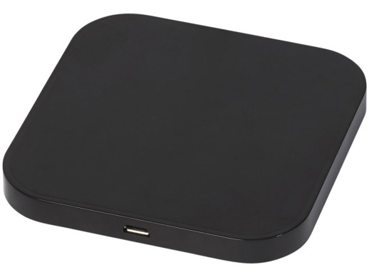 Беспроводное зарядное устройство-хаб Ozone, черный с нанесением логотипа с нанесением логотипа