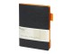 Ежедневник недатированный А5 Boston, черный (оранжевый обрез)