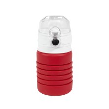 Бутылка для воды складная с карабином SPRING, 550/250 мл, силикон   29800/08