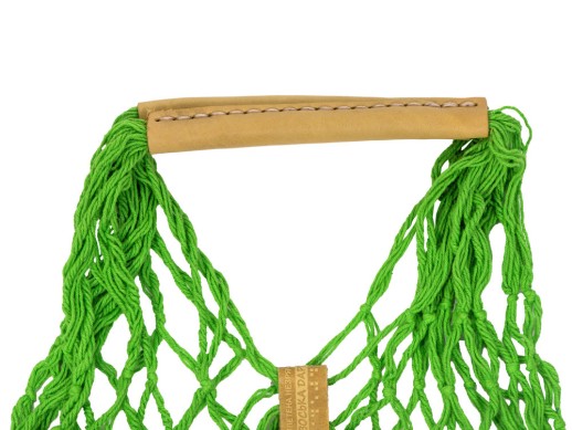 Авоська Dream М old style 15 литров с кожаными ручками, яблоко (9)