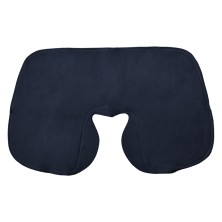 Подушка надувная дорожная WAY в футляре; синий; 43,5х27,5 см; твил   18605/26