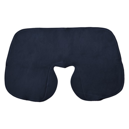 Подушка надувная дорожная WAY в футляре; синий; 43,5х27,5 см; твил   18605/26