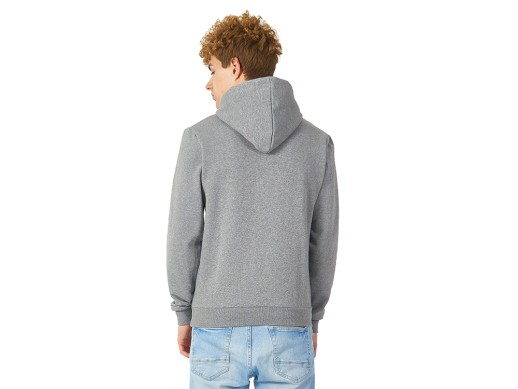 Толстовка с капюшоном Amsterdam мужская, серый меланж с нанесением логотипа с нанесением логотипа