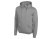 Толстовка с капюшоном Amsterdam мужская, серый меланж с нанесением логотипа с нанесением логотипа
