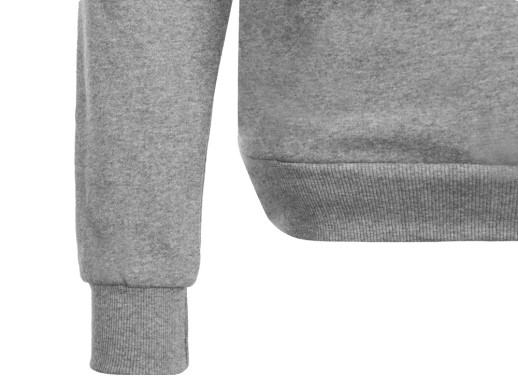 Толстовка с капюшоном Amsterdam мужская, серый меланж с нанесением логотипа с нанесением логотипа