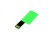 USB-флешка на 8 Гб в виде пластиковой карточки, зеленый с нанесением логотипа с нанесением логотипа
