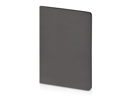 Бизнес-тетрадь А5 Pragmatic Contrast, 40 листов в клетку, серый с черным срезом