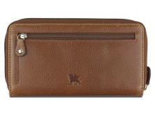 Кошелек Mano Don Montez, натуральная кожа в коньячном цвете, 19 х 10,3 см