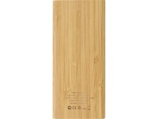 Внешний беспроводной аккумулятор из бамбука Bamboo Air, 10000 mAh