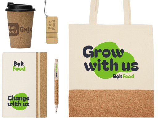 Welcome pack Hello eco, натуральный с нанесением с нанесением логотипа с нанесением логотипа