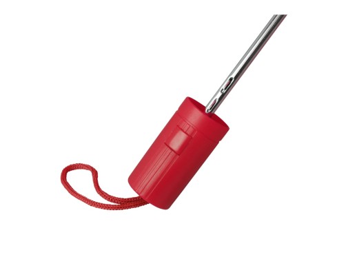 Зонт складной Tulsa, полуавтоматический, 2 сложения, с чехлом, красный с нанесением логотипа с нанесением логотипа