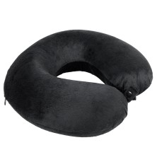 Подушка дорожная SOFT; memory foam, микрофибра, черный   62000/35
