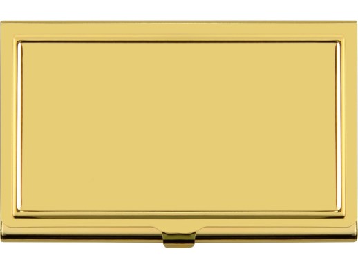 Визитница Белуччи, золотистый глянцевый (Р)