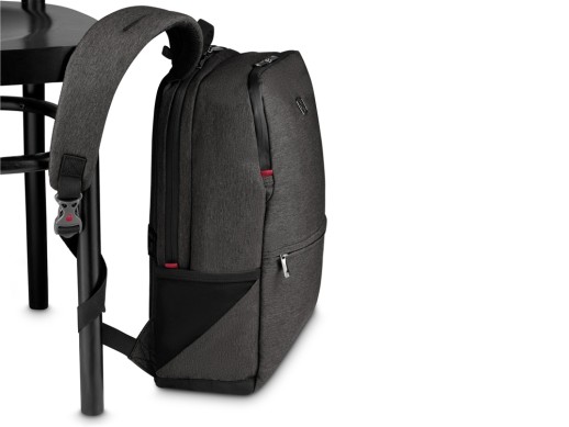Рюкзак WENGER MX Reload 14, серый, 100% полиэстер, 28х18х42 см, 17 л с нанесением логотипа с нанесением логотипа