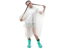 Пончо Hawaii c чехлом детский, белый