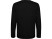 Лонгслив Estoril унисекс, черный с нанесением логотипа с нанесением логотипа