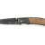Нож складной Stinger, 71 мм, (чёрный), материал рукояти: сталь/дерево (коричневый)
